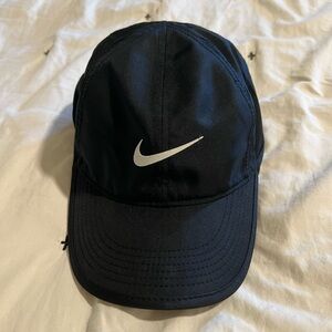 Nike Black Swoosh Hat Athletic Style